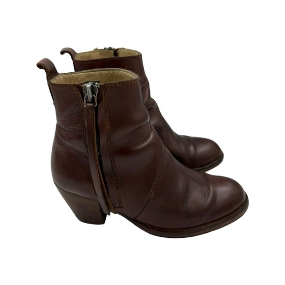 ACNE STUDIOS Pistol Short Boot Chesnut 36/6 - Picture 8 of 10